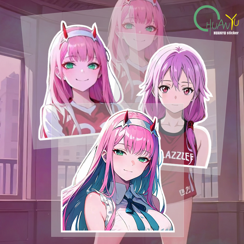Motorcycle Gear Hub - Creative JDM Japanese Anime Pink Girl