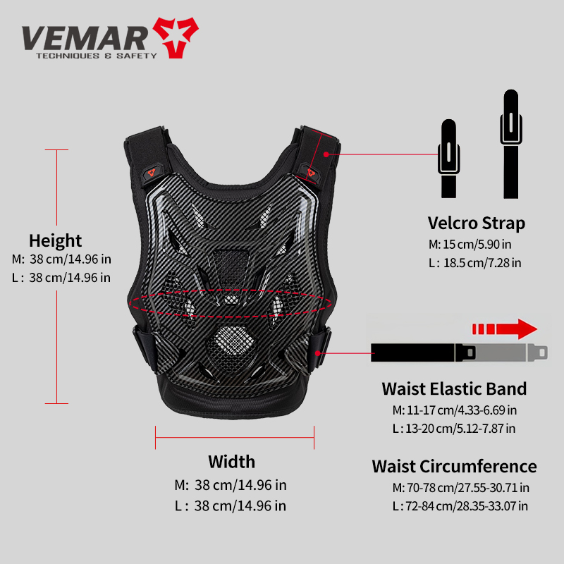 VEMAR Kids Youth Motocross Arm - đánh giá và giá Chest Protector Armor