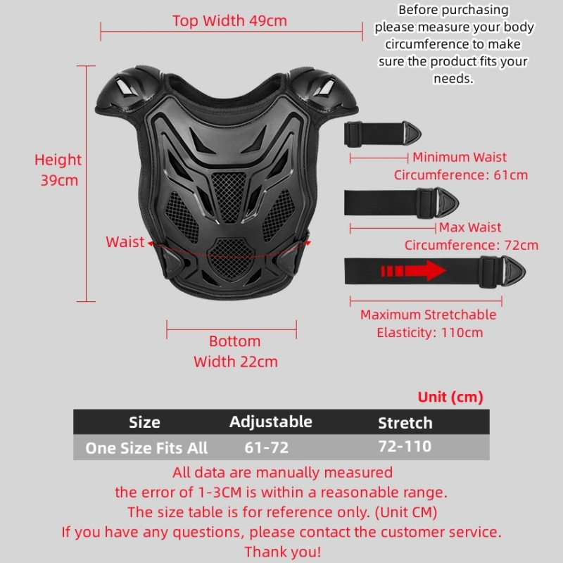 Kids Motorcycle Armor Vest 5Pc - đánh giá và giá Chest Protector Armor